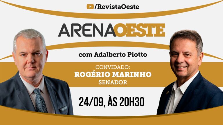 Rogério Marinho participe à une interview à Arena Oeste
