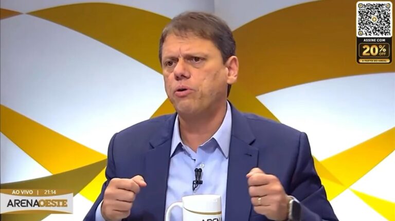 Tarcísio salue l'unité conservatrice du Sénat du PS
